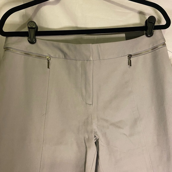 Alfani Ash Grey Suit Pants Size 8 Slim Leg Tummy Control New w/ Tags - Picture 3 of 8